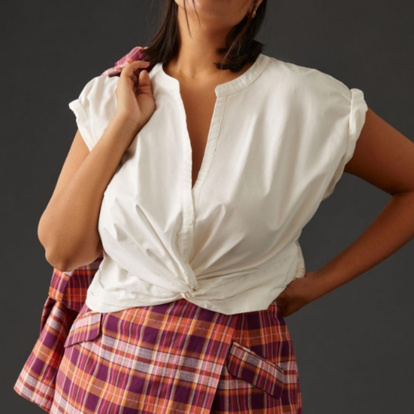 Anthropologie~ Plaid Skort NWT - Picture 5 of 10